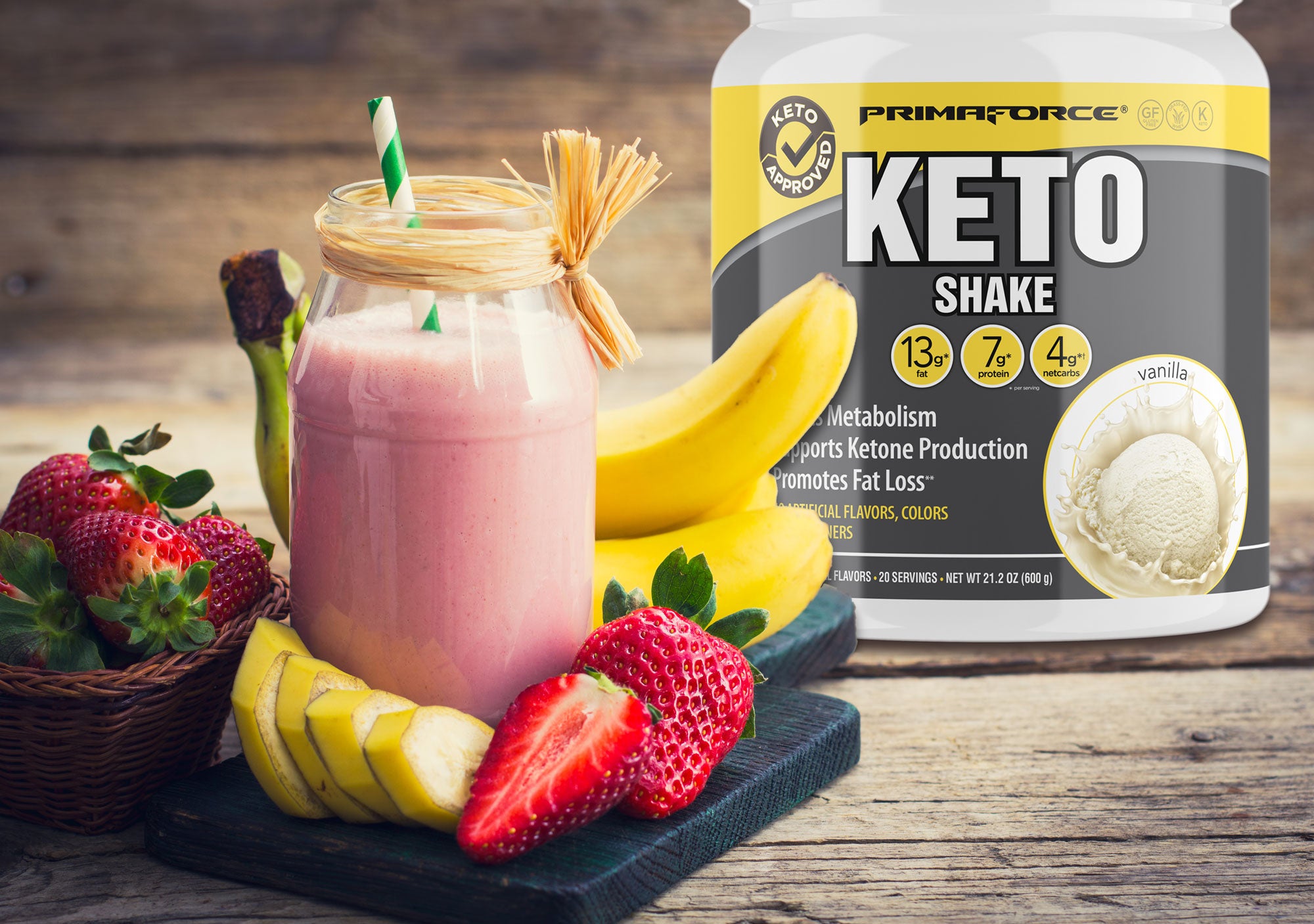 Strawberry Banana Keto Smoothie
