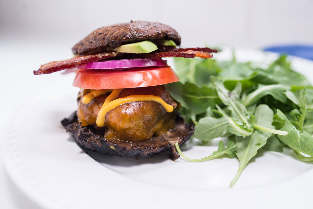 Portobello Bacon Burgers – PrimaForce Supplements