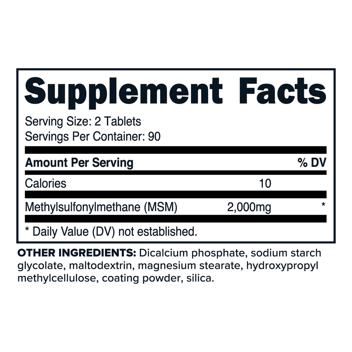 PrimaForce MSM Tablets PrimaForce Supplements primaforce-msm-tablets-primaforce-supplements