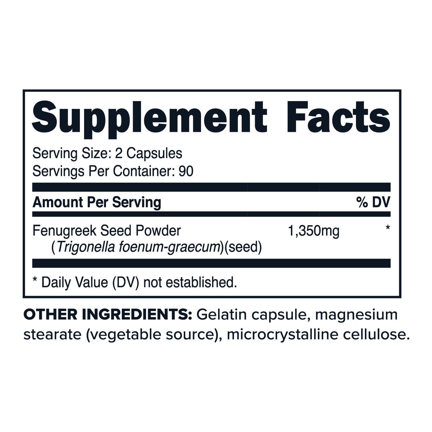 PrimaForce Fenugreek 1350mg / 180 Capsules – PrimaForce Supplements