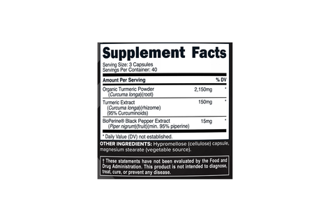 PrimaForce Turmeric 2300mg / 120 capsules